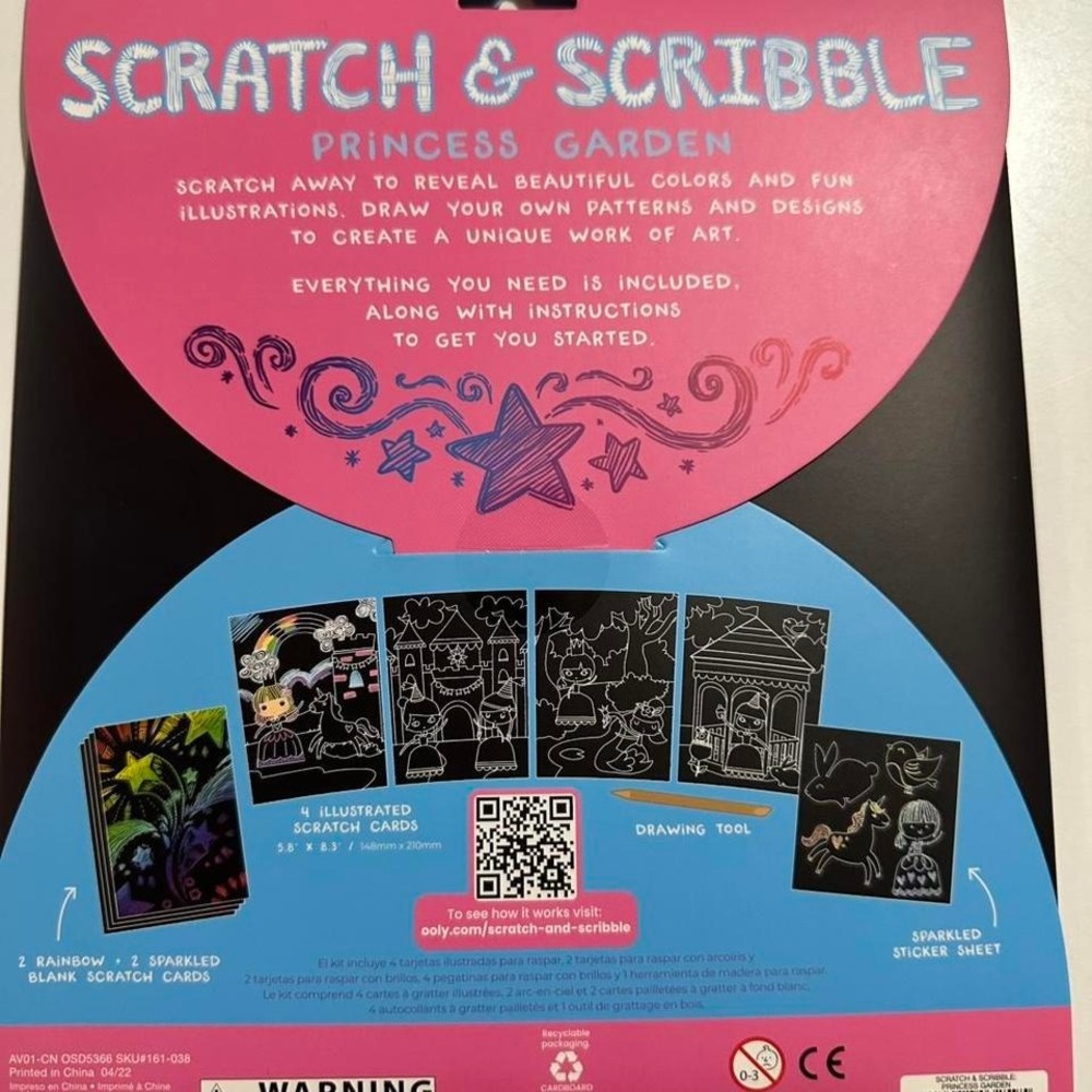 Only Scratch & Scribble Princess‎ Garden Kit - Picture 2 of 2